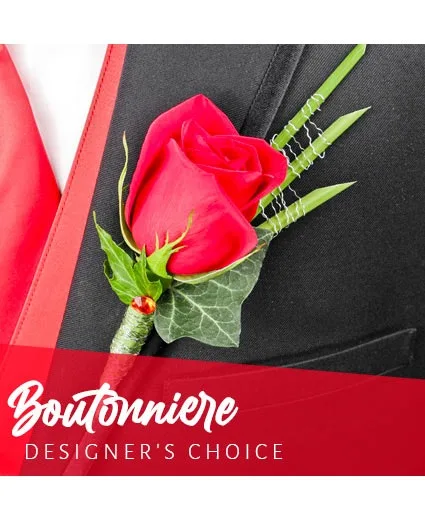 Boutonniere Florals Designer's Choice Boutonniere Florals Designer's Choice