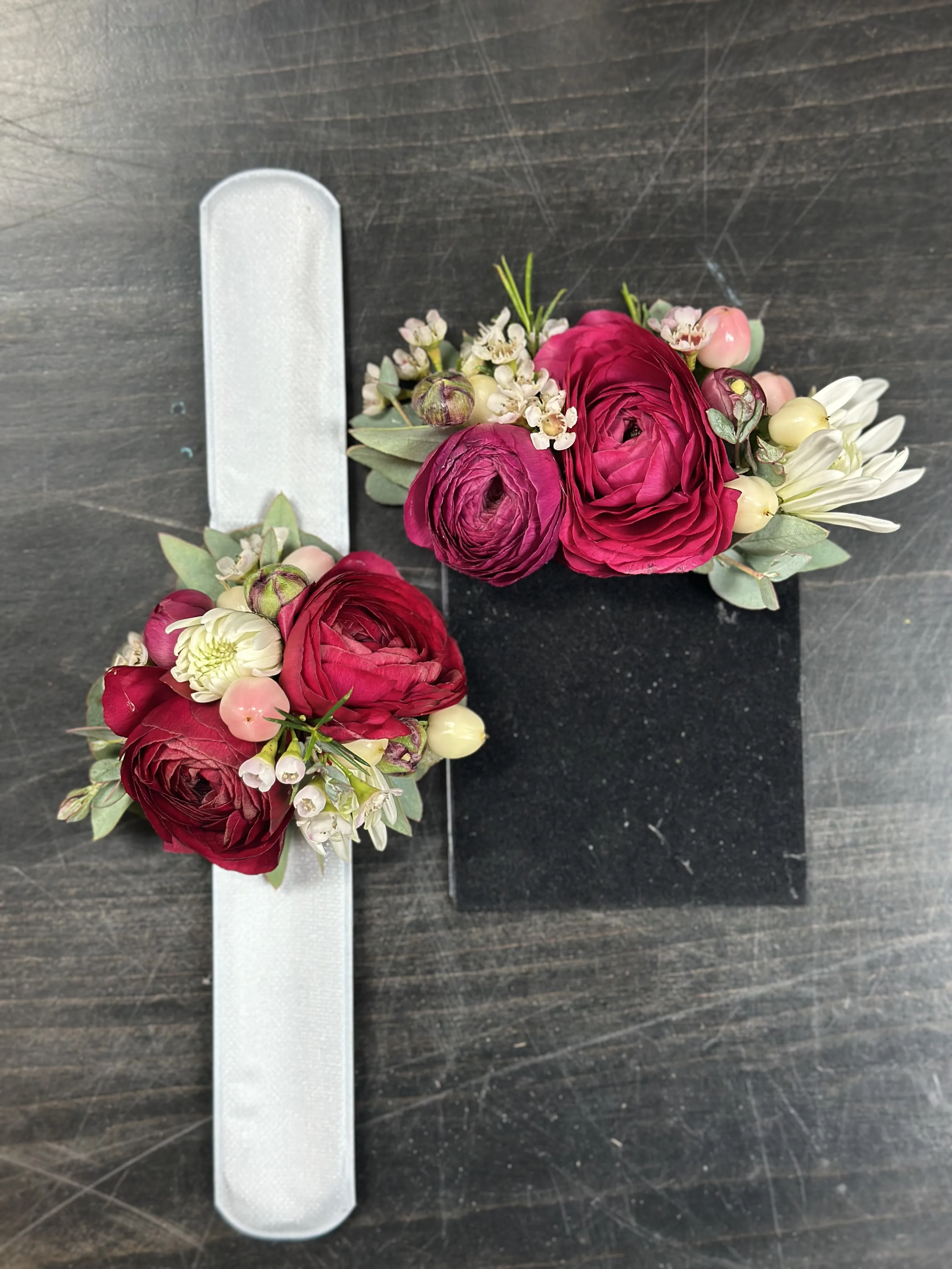 Wrist Corsage & Pocket Square Set Pick Your Colors Wrist Corsage & Pocket Square Set Pick Your Colors