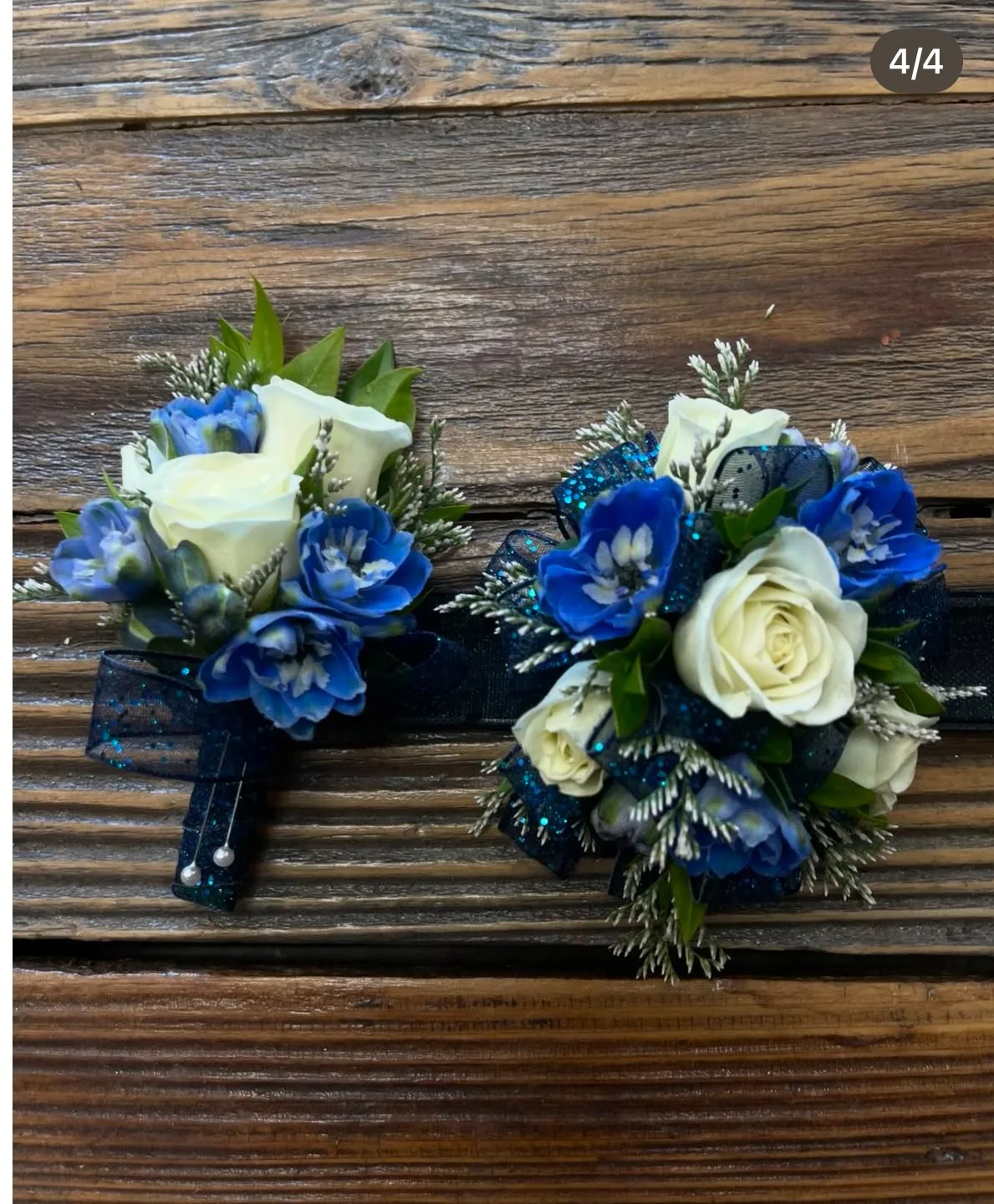 Wrist Corsage & Boutonniere Set Pick Your Colors Wrist Corsage & Boutonniere Set Pick Your Colors