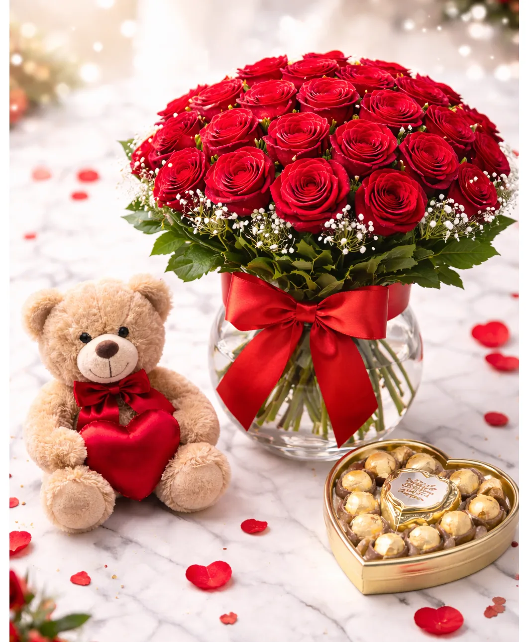 Three dozen of Red Roses Valentine's special Three dozen of Red Roses Valentine's special