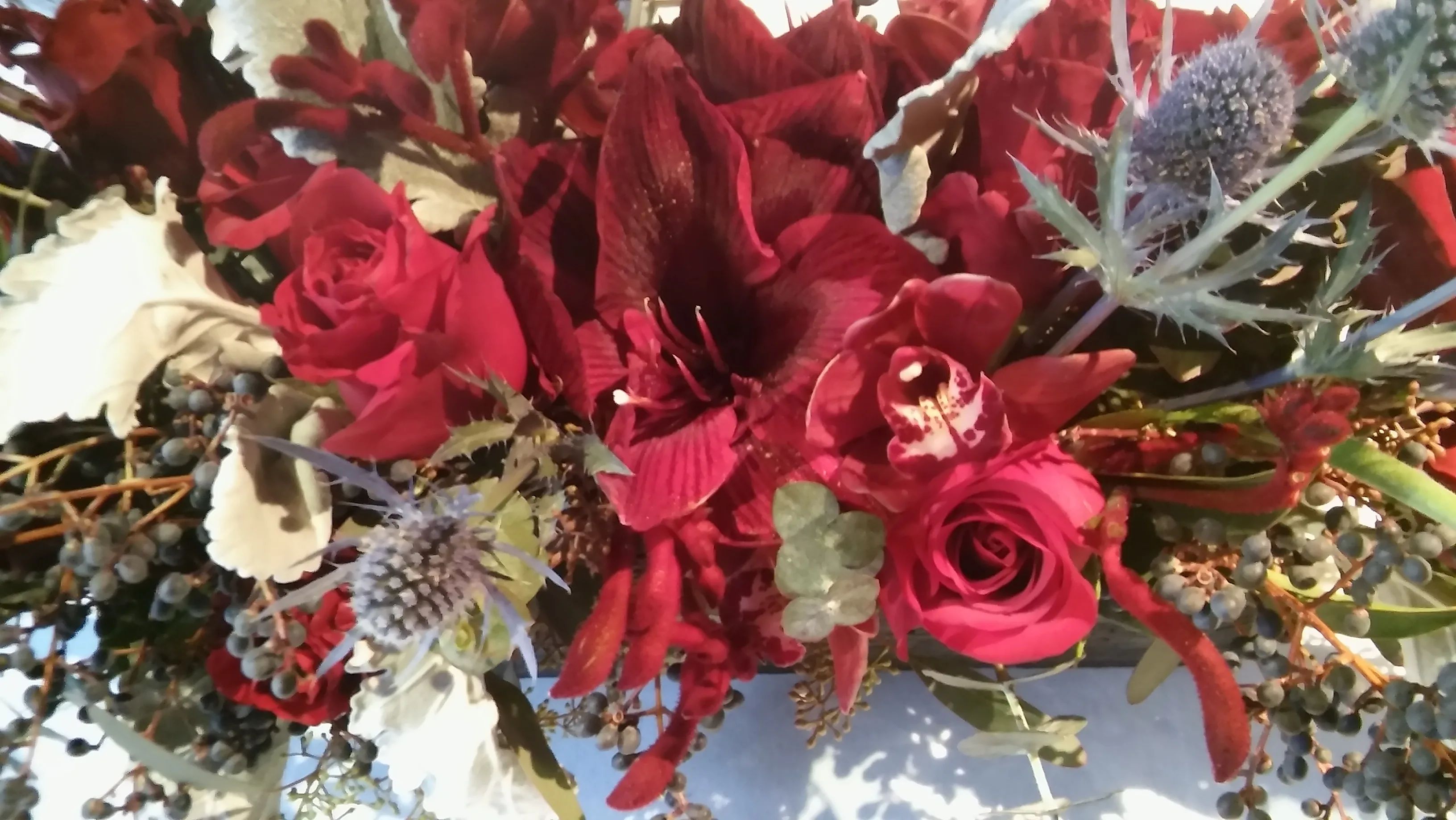 Holiday/winter centerpiece