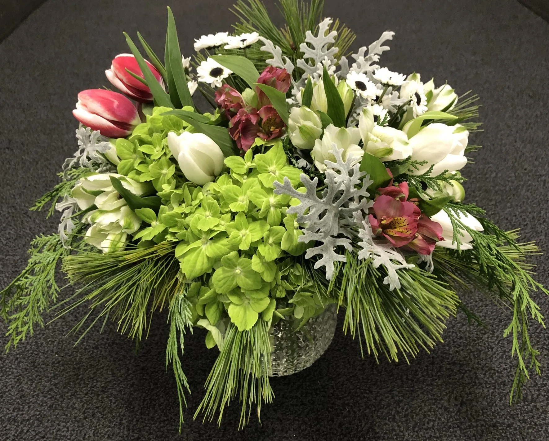 Holiday/winter centerpiece Holiday/winter centerpiece