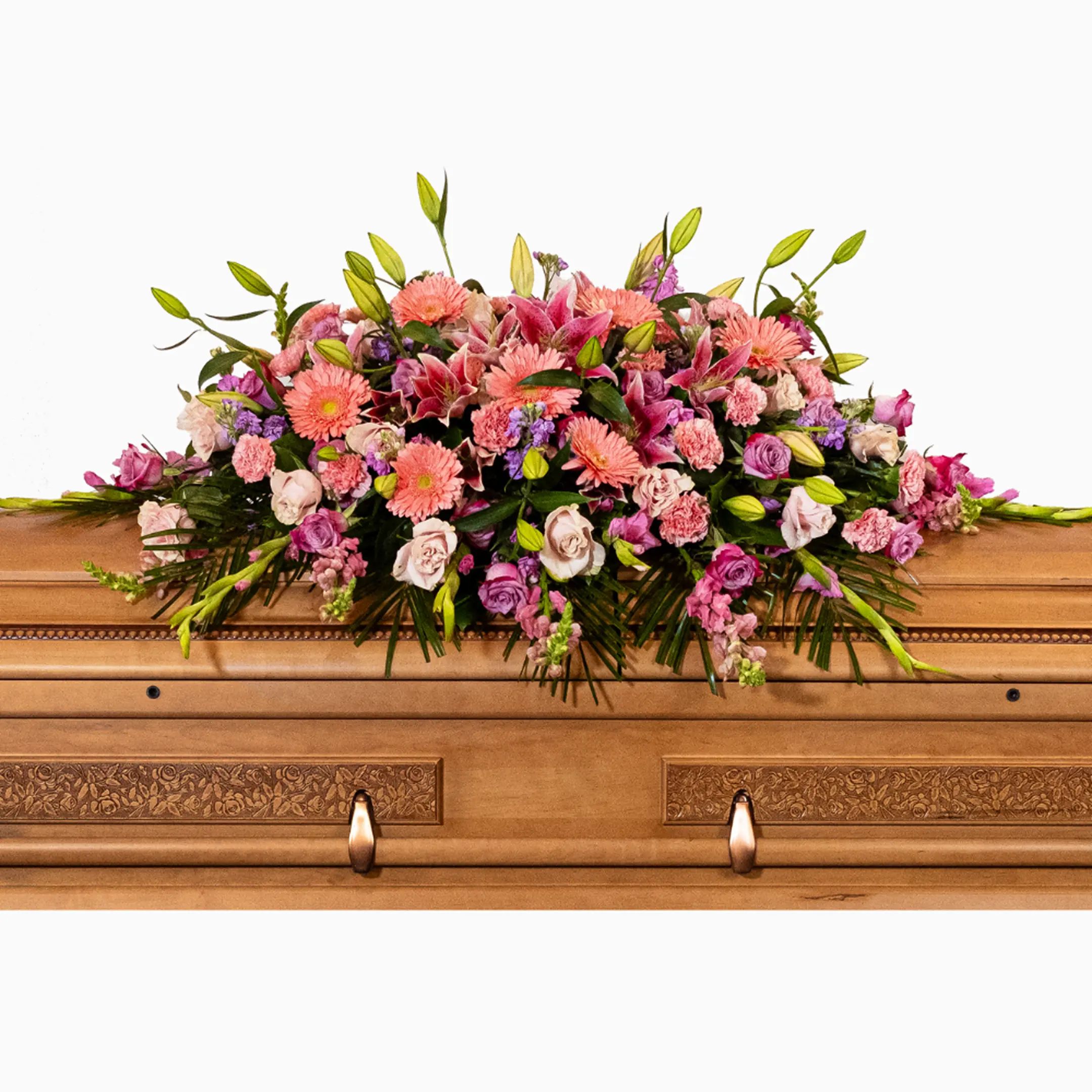 Pink Casket Spray