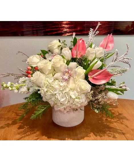 Blushing Angel Floral Arrangement Blushing Angel Floral Arrangement