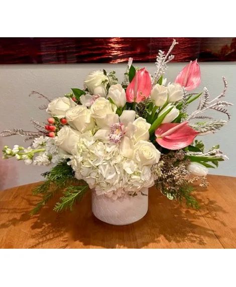 Blushing Angel Floral Arrangement