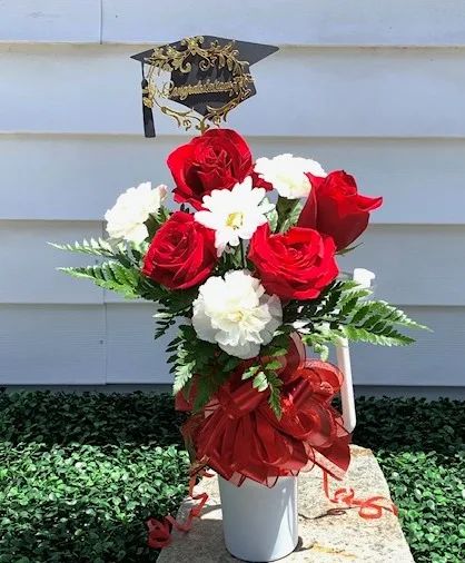 Graduation Flowers in a Cup