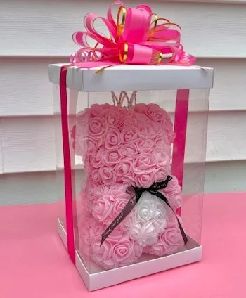 Pink Rose Bear – A Timeless Token of Love Pink Rose Bear – A Timeless Token of Love