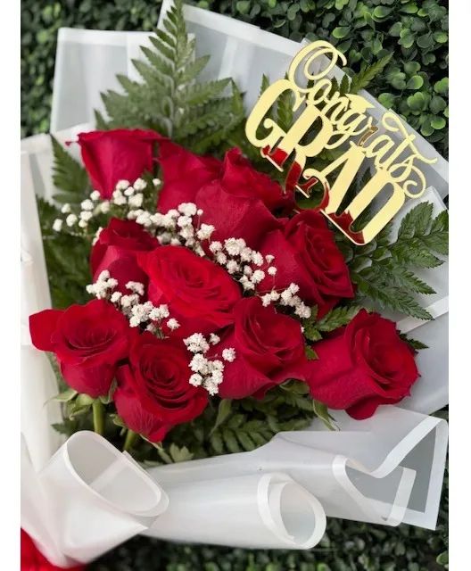 Congrats Grad Flat bouquet Graduation