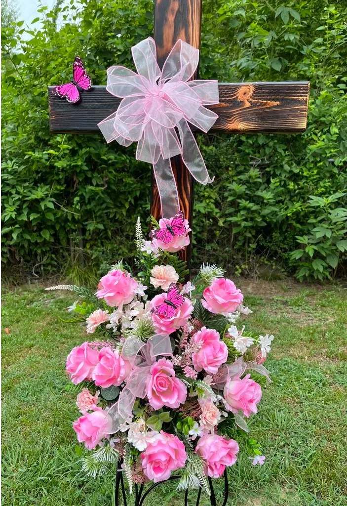 Pink Slumber Wooden Cross Companion Piece Pink Slumber Wooden Cross Companion Piece