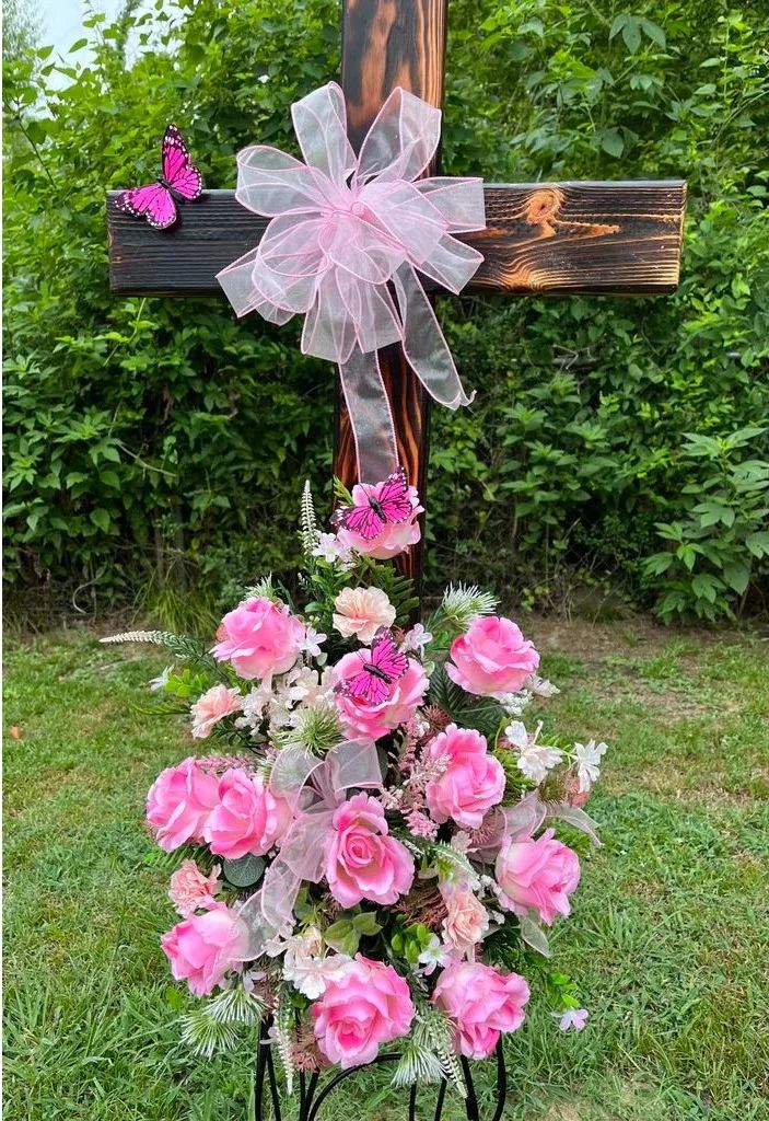 Pink Slumber Wooden Cross Companion Piece