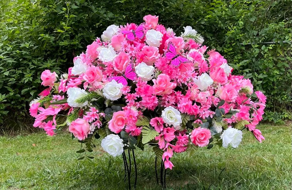 Pink Slumber Casket Spray Pink Slumber Casket Spray