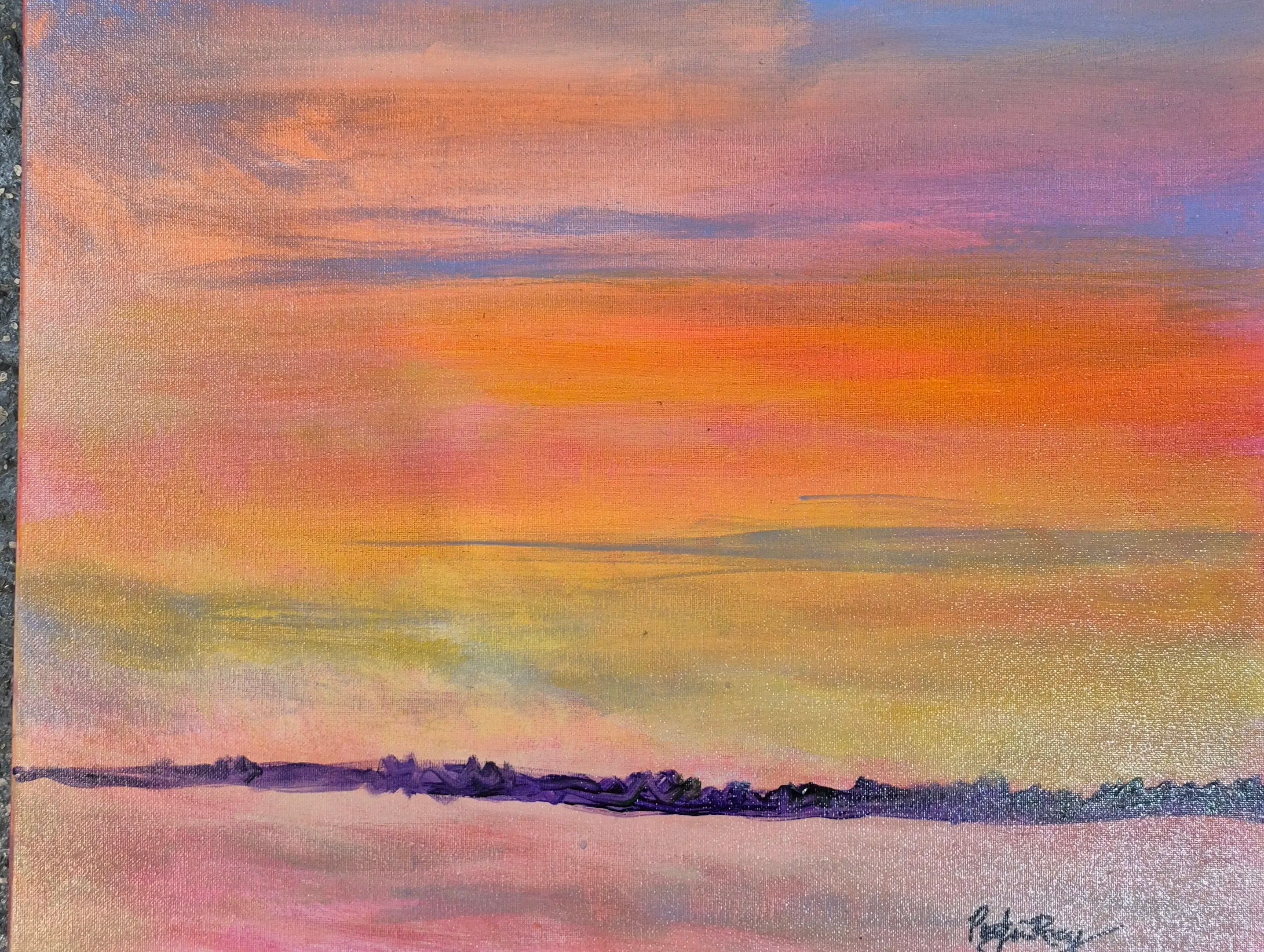orange skies