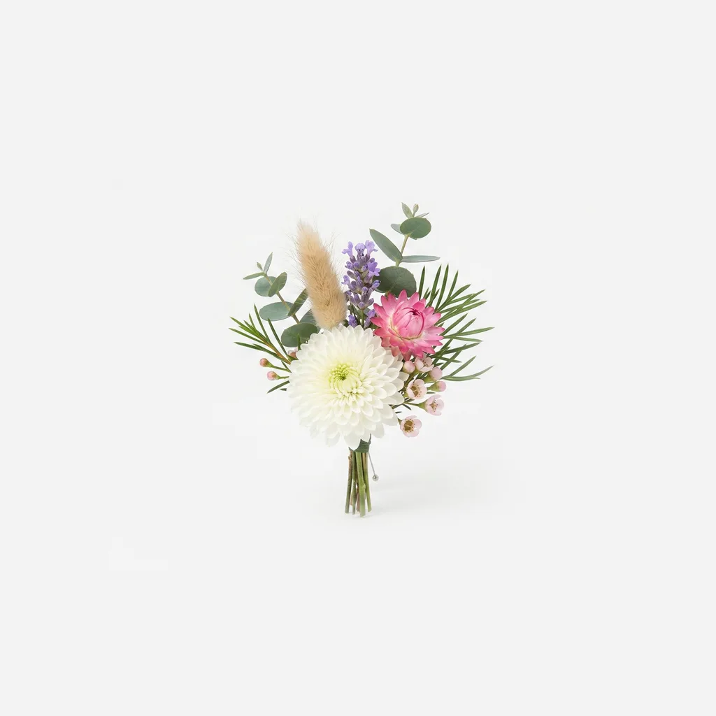 Sunset Protea Wildflower Boutonniere Sunset Protea Wildflower Boutonniere