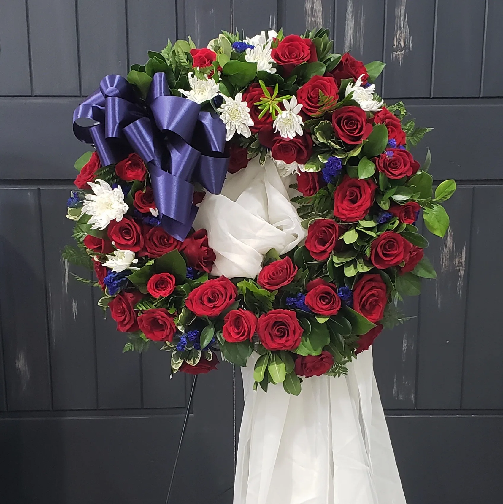 Memories of a Patriot Easel Wreath for Mora MN Memories of a Patriot Easel Wreath for Mora MN