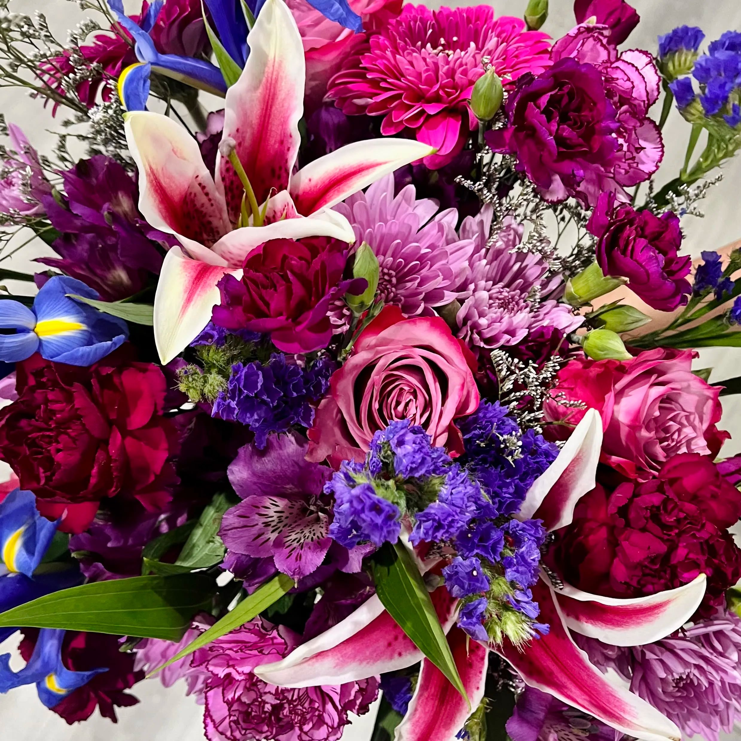 Passion For Purple Designers Choice Vased Arrangement