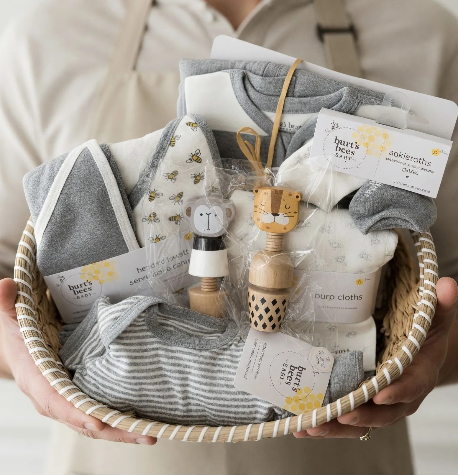 Burt's Bees Organic Cotton Baby Gift Basket