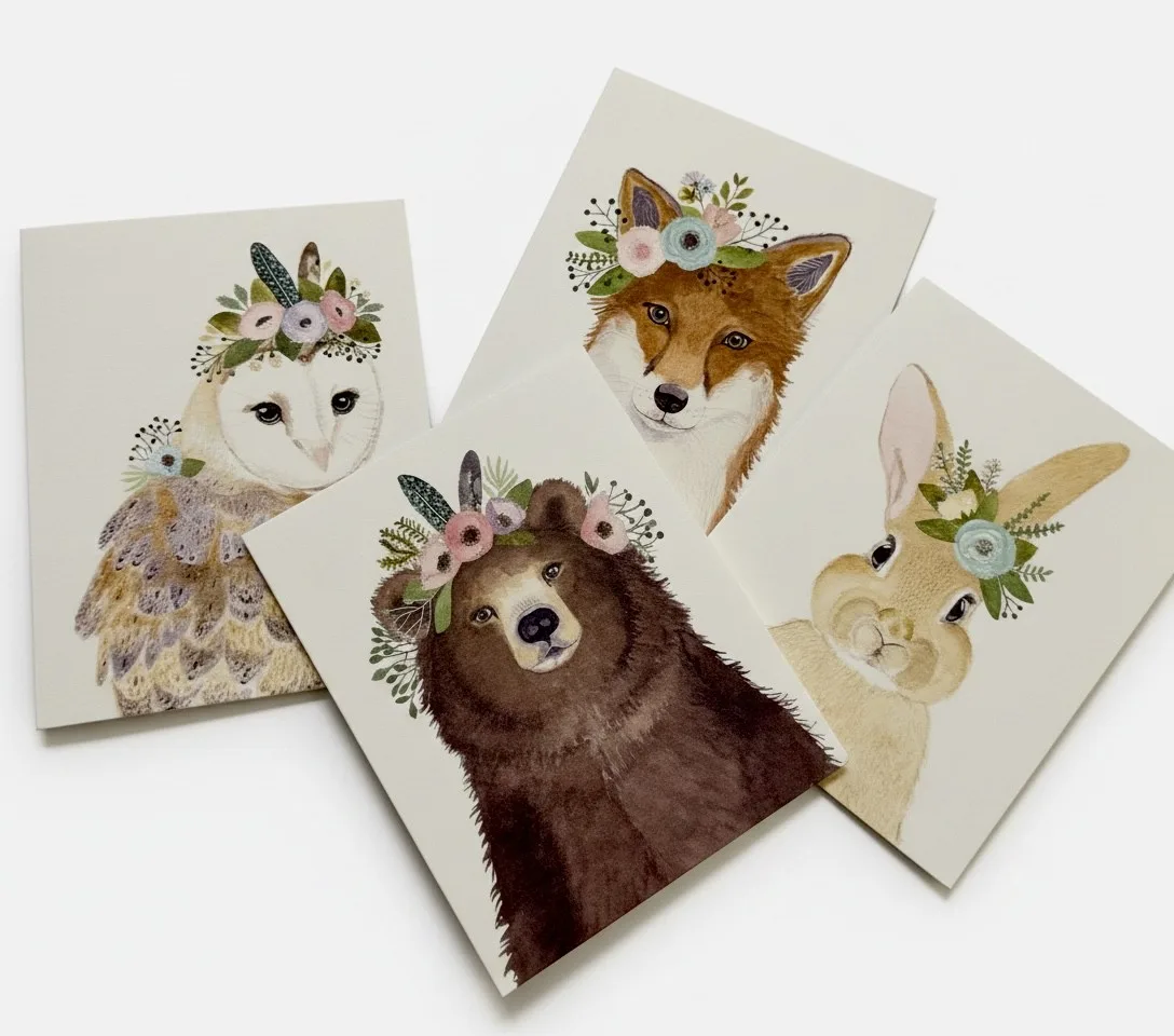 IMG_5331.jpeg Animal Friends Single Greeting Card image