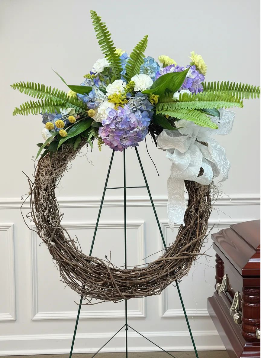 Healing Prayers Grapevine Tribute Wreath