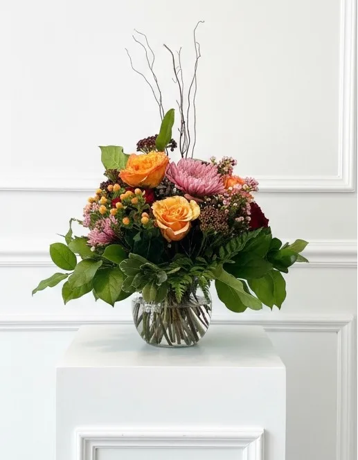 Canyon Dusk Rose bowl arrangement Canyon Dusk Rose bowl arrangement