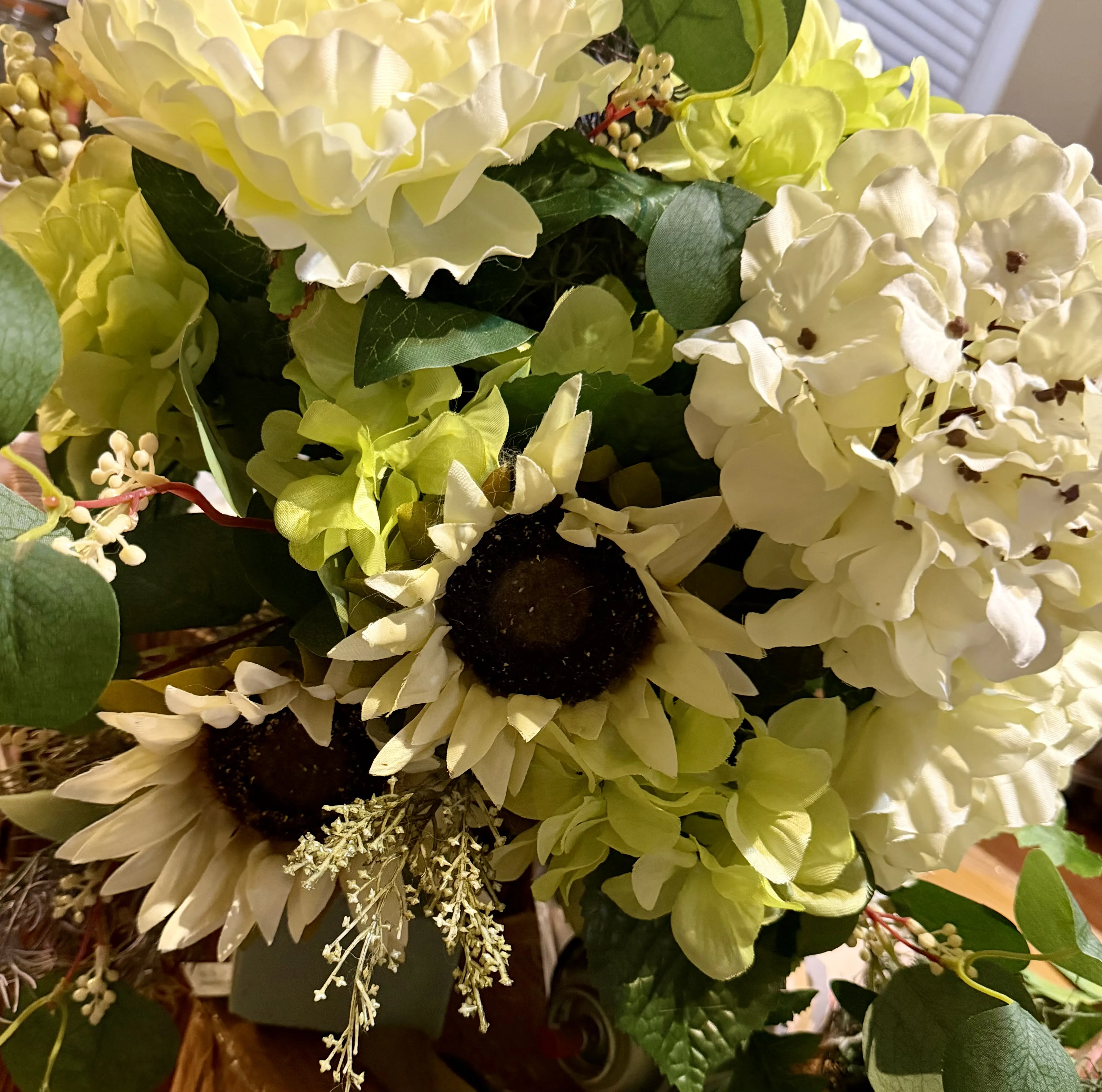 Forever Yours Faux Flower Grave Vase Arrangement-Neutral Forever Yours Faux Flower Grave Vase Arrangement-Neutral