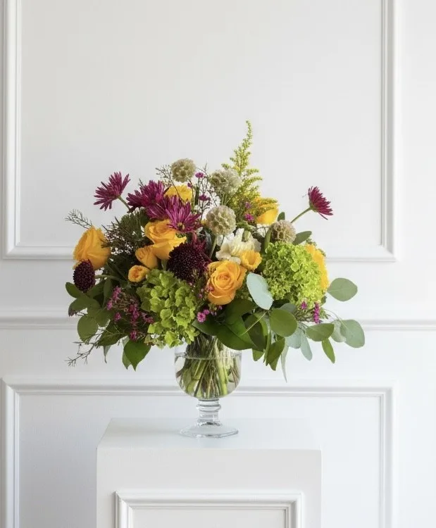 Summer Dreams footed vase arrangement Summer Dreams footed vase arrangement