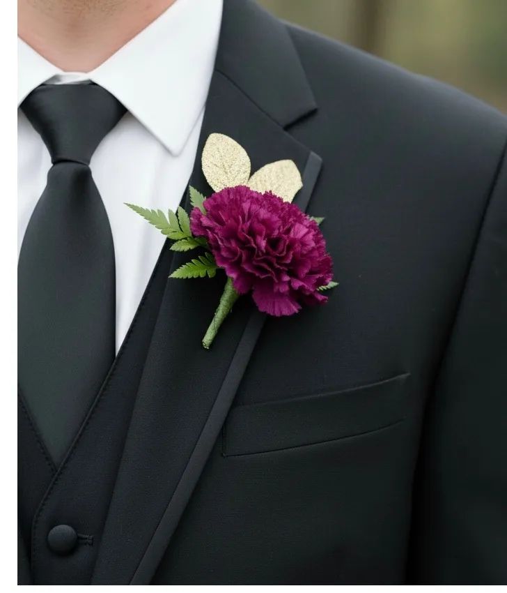The Classic Carnation Boutonnière available in your choice of color