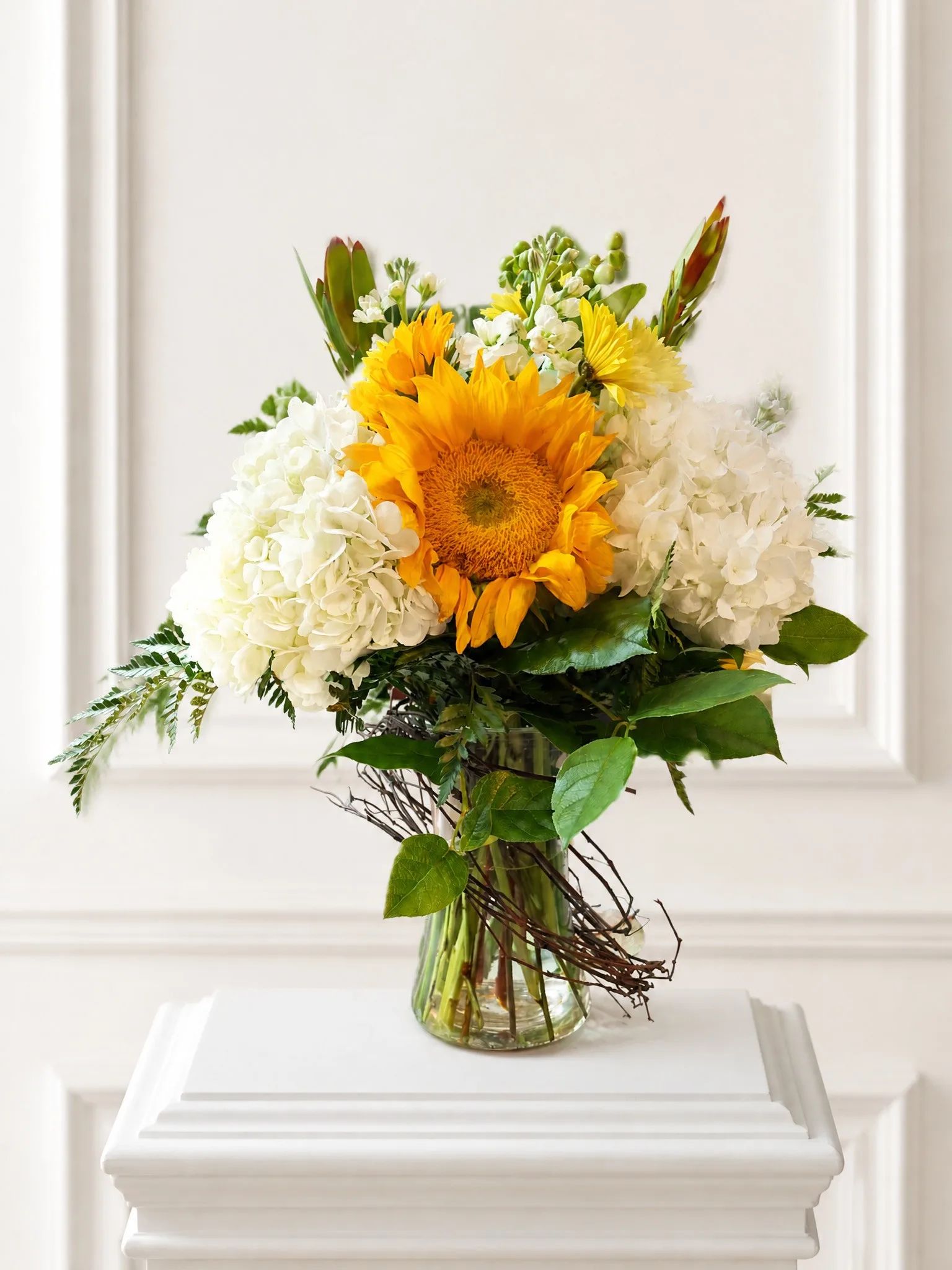 Gentle Hug Vine Wrapped Vase Arrangement