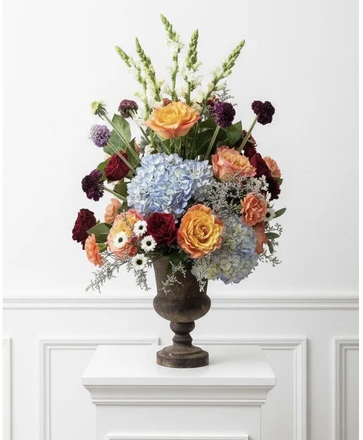 Rustic Beauty Footed Vase