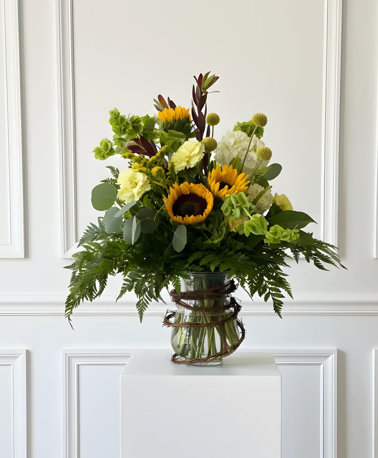 Gentle Hug Vine Wrapped Vase Arrangement