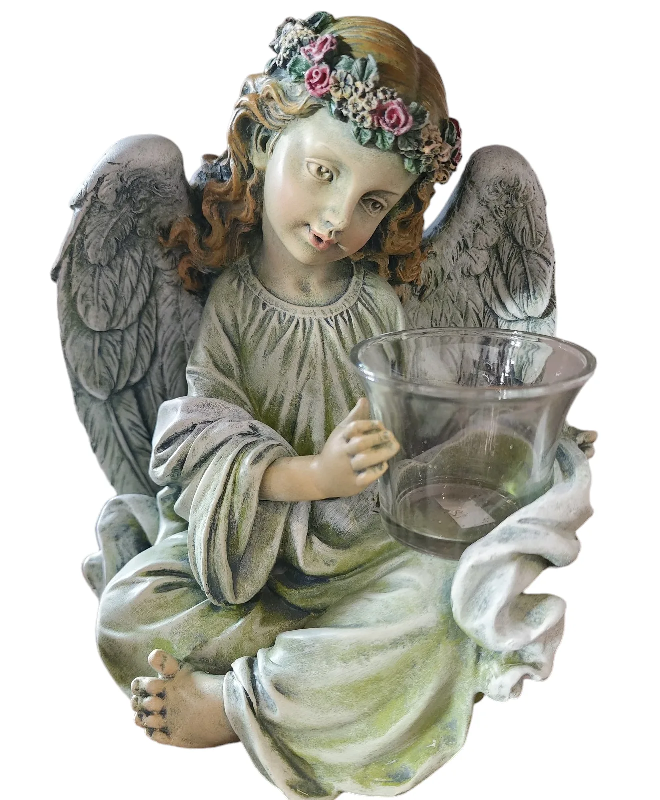 Angel Statue with Candleholder Angel Statue with Candleholder