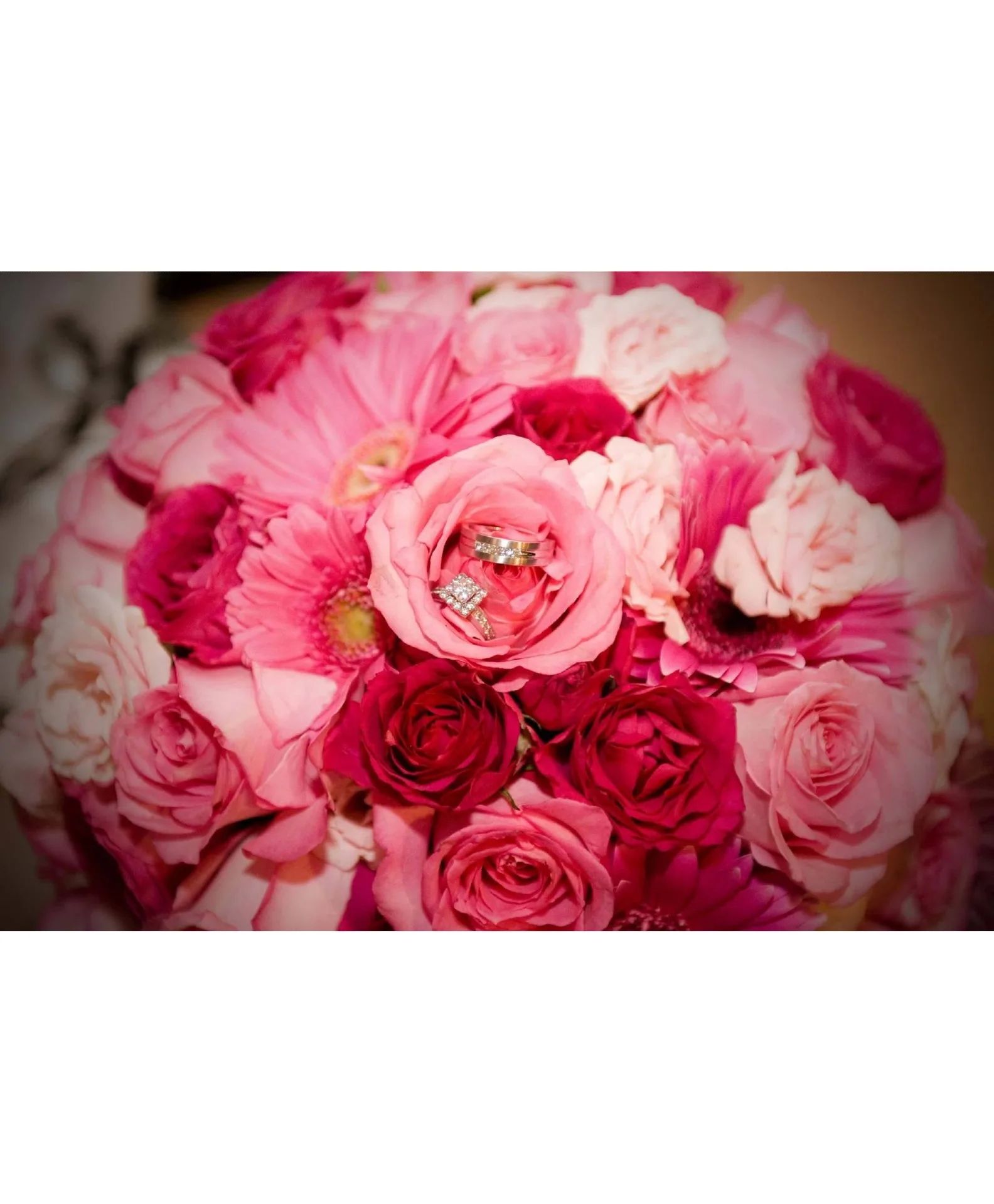 Among the Roses Round Bridal Bouquet