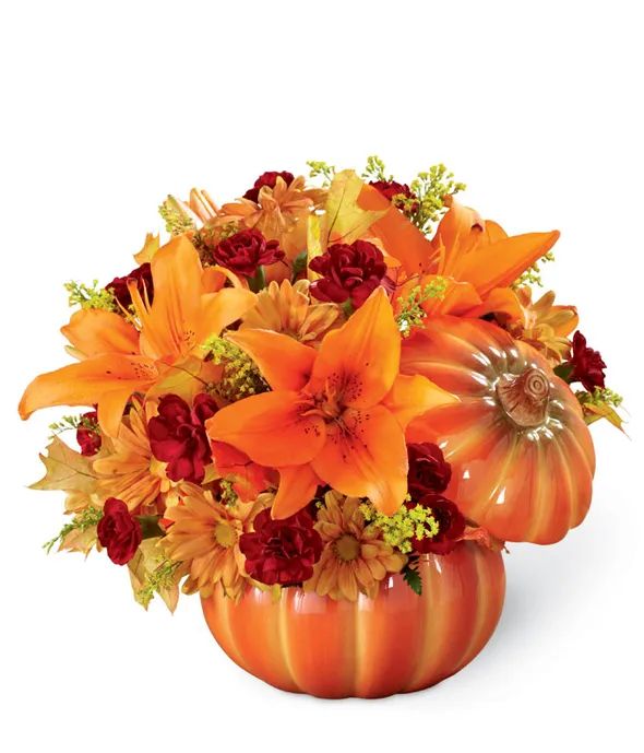 Days of Autumn Pumpkin Bouquet