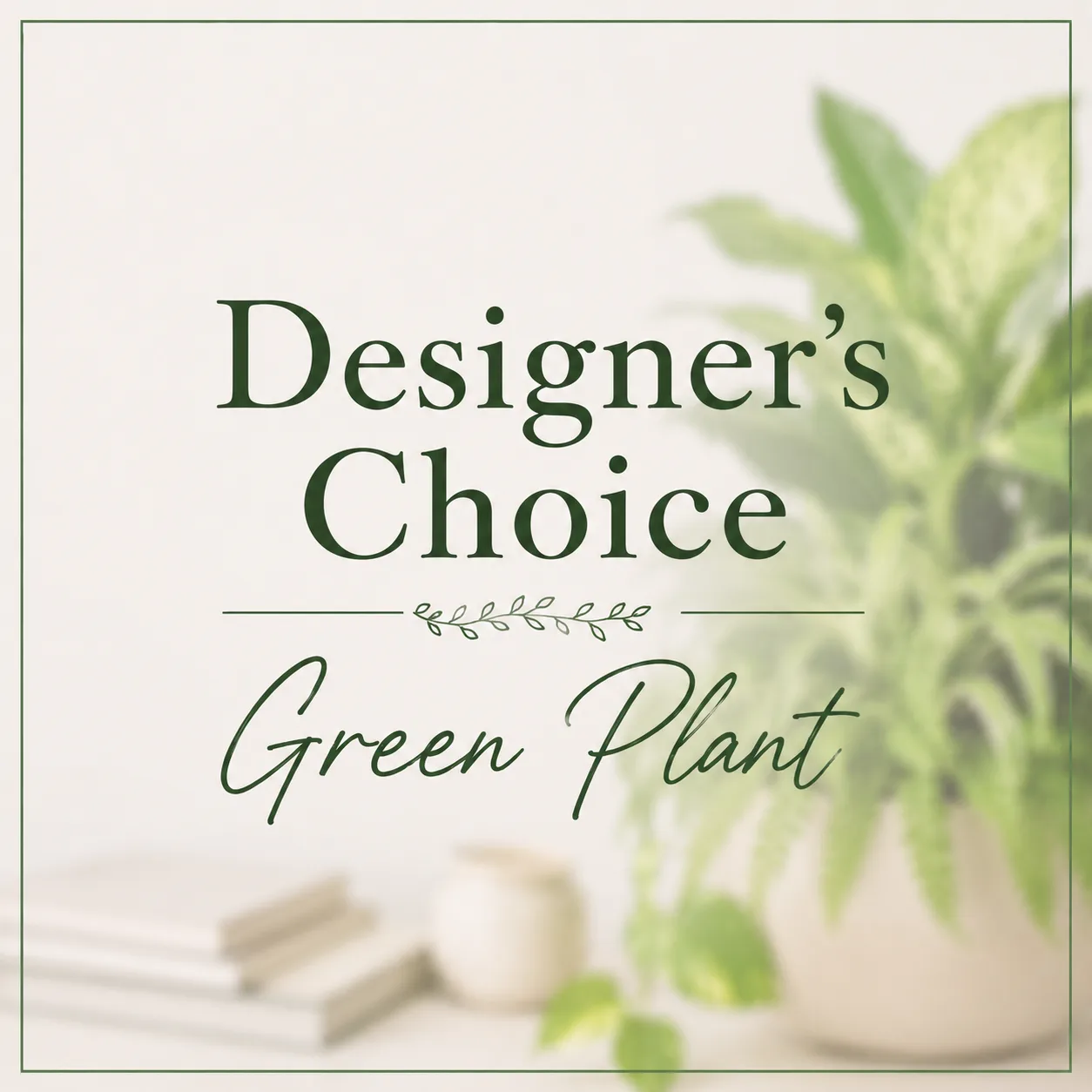 Designer's Choice - Green Plant Designer's Choice - Green Plant