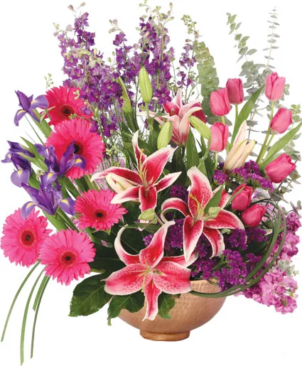 Magnificent Magenta Flower Arrangement Magnificent Magenta Flower Arrangement