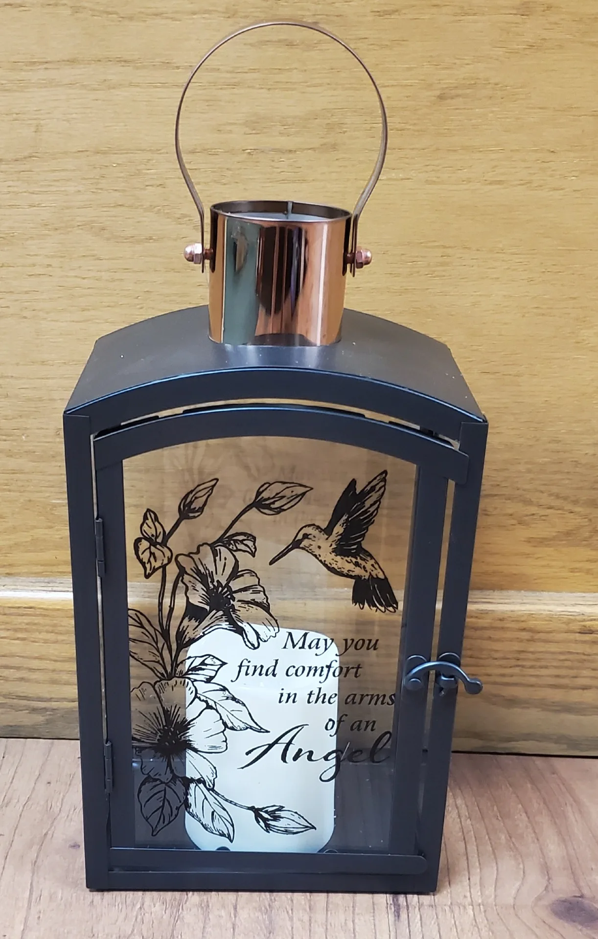 Metal Hummingbird Lantern Metal Hummingbird Lantern