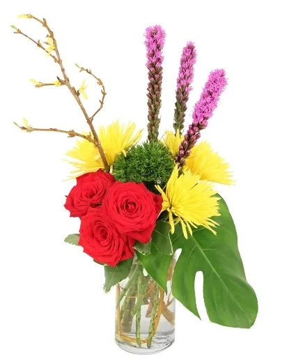 Live Laugh Liatris Vase Arrangement Live Laugh Liatris Vase Arrangement