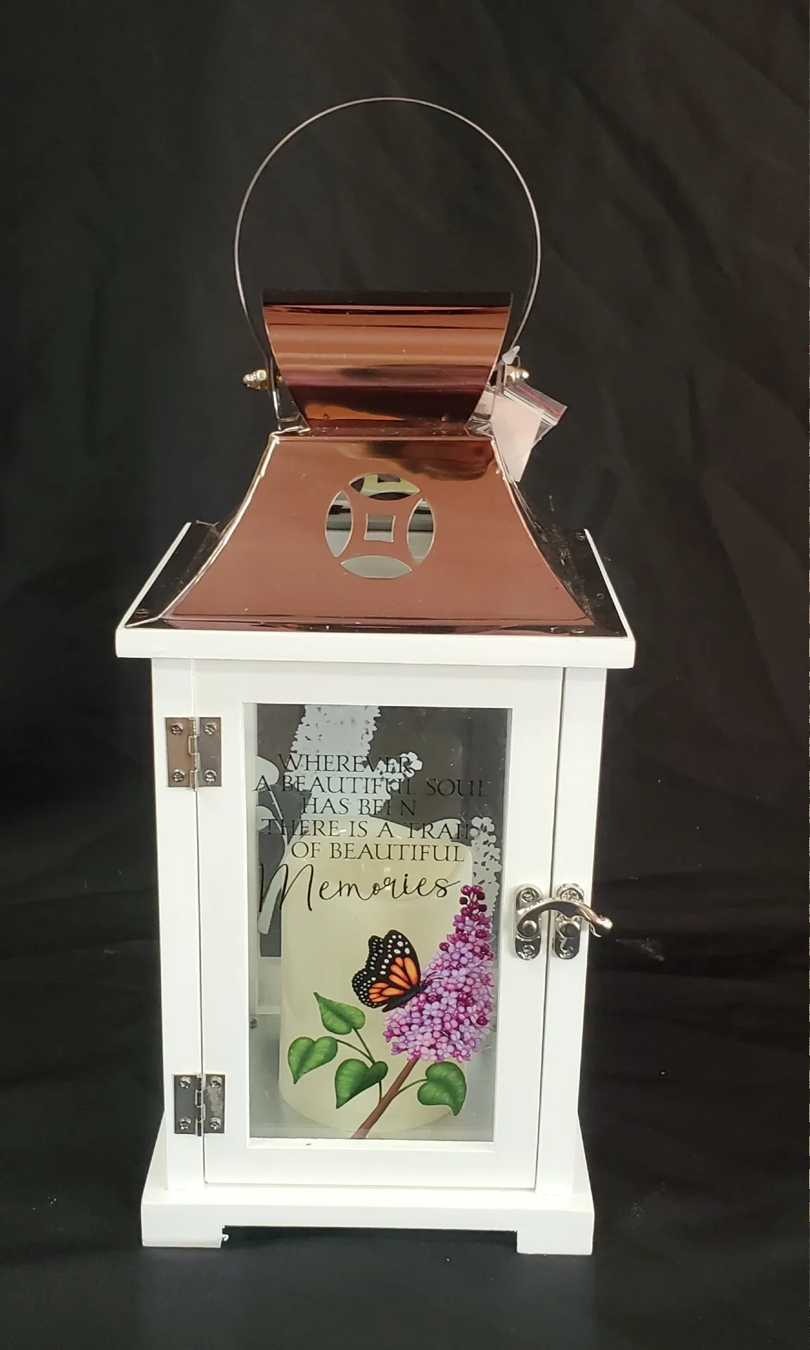 Wood Frame Butterfly Lantern Wood Frame Butterfly Lantern