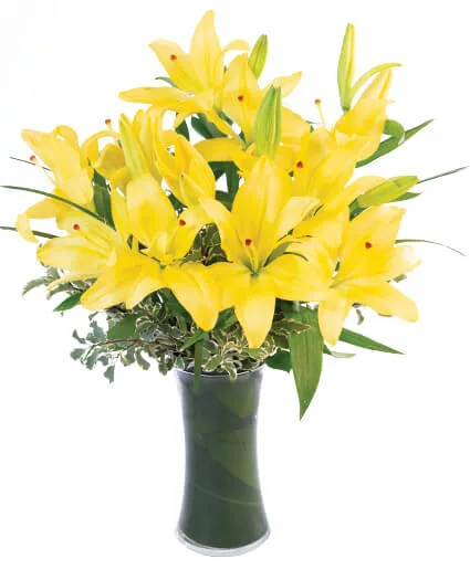Yellow Lilies Bouquet Yellow Lilies Bouquet