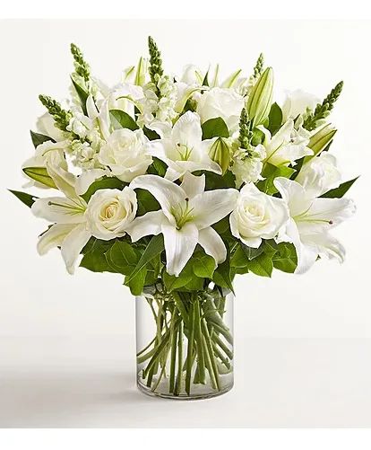 All Classic White Vase Arrangement