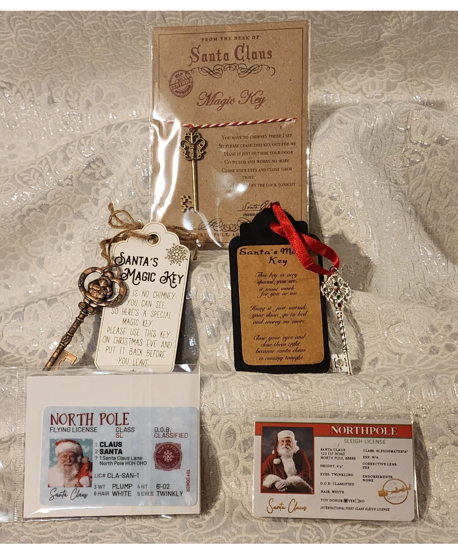 Christmas keys , and Santa's licenses Christmas keys , and Santa's licenses