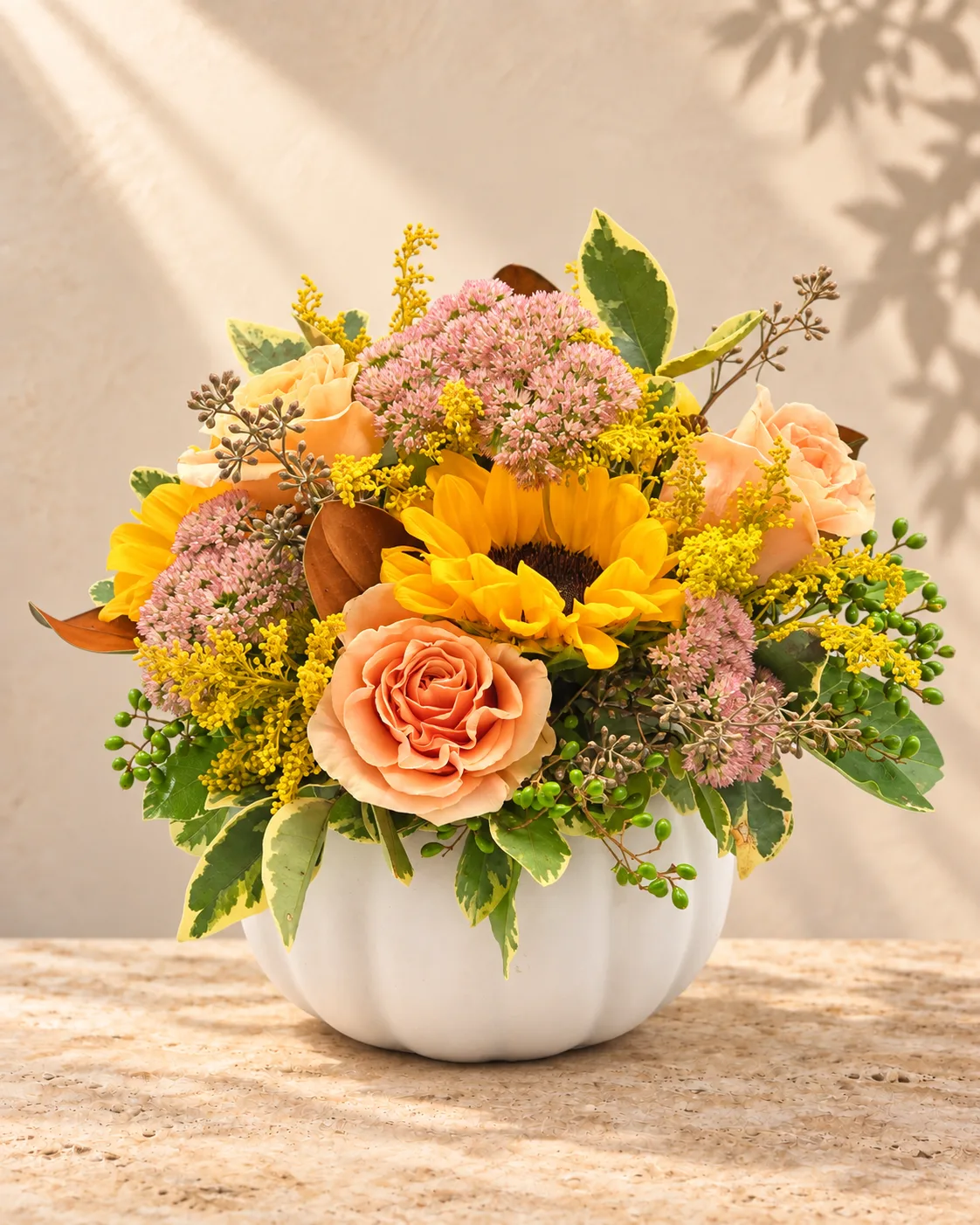Wondrous White Pumpkin Arrangement Wondrous White Pumpkin Arrangement