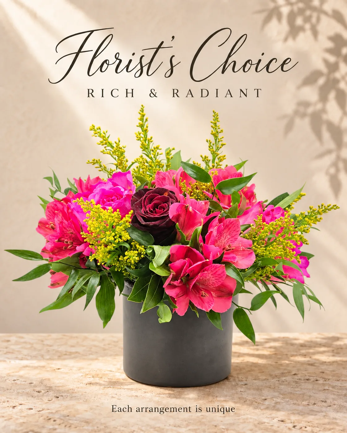 Florist’s Choice – Rich & Radiant Florist’s Choice – Rich & Radiant