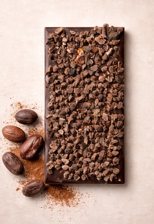 Luxe Chocolate - Cacao Nibs Bar Luxe Chocolate - Cacao Nibs Bar
