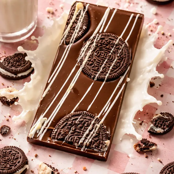 Luxe Chocolate- Cookies & Cream Boardwalk Bar Luxe Chocolate- Cookies & Cream Boardwalk Bar