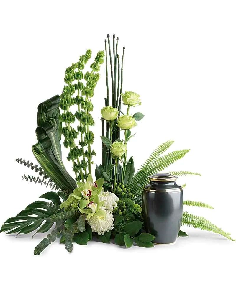 Tranquil Peace Modern Urn Wreath