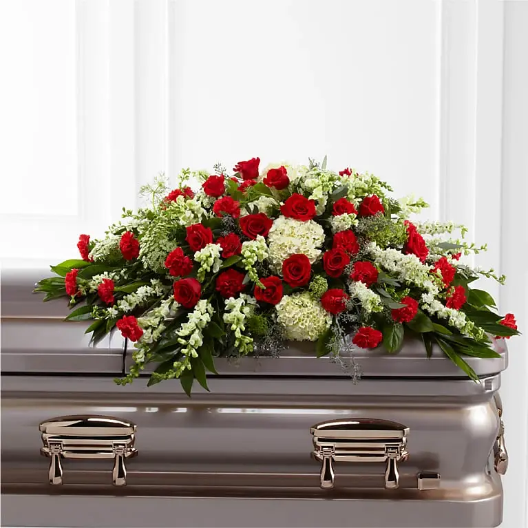 Sincere & Devoted Casket Spray Sincere & Devoted Casket Spray