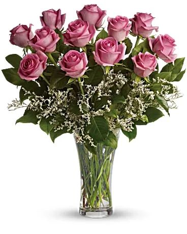 Classic Pink Dozen Roses