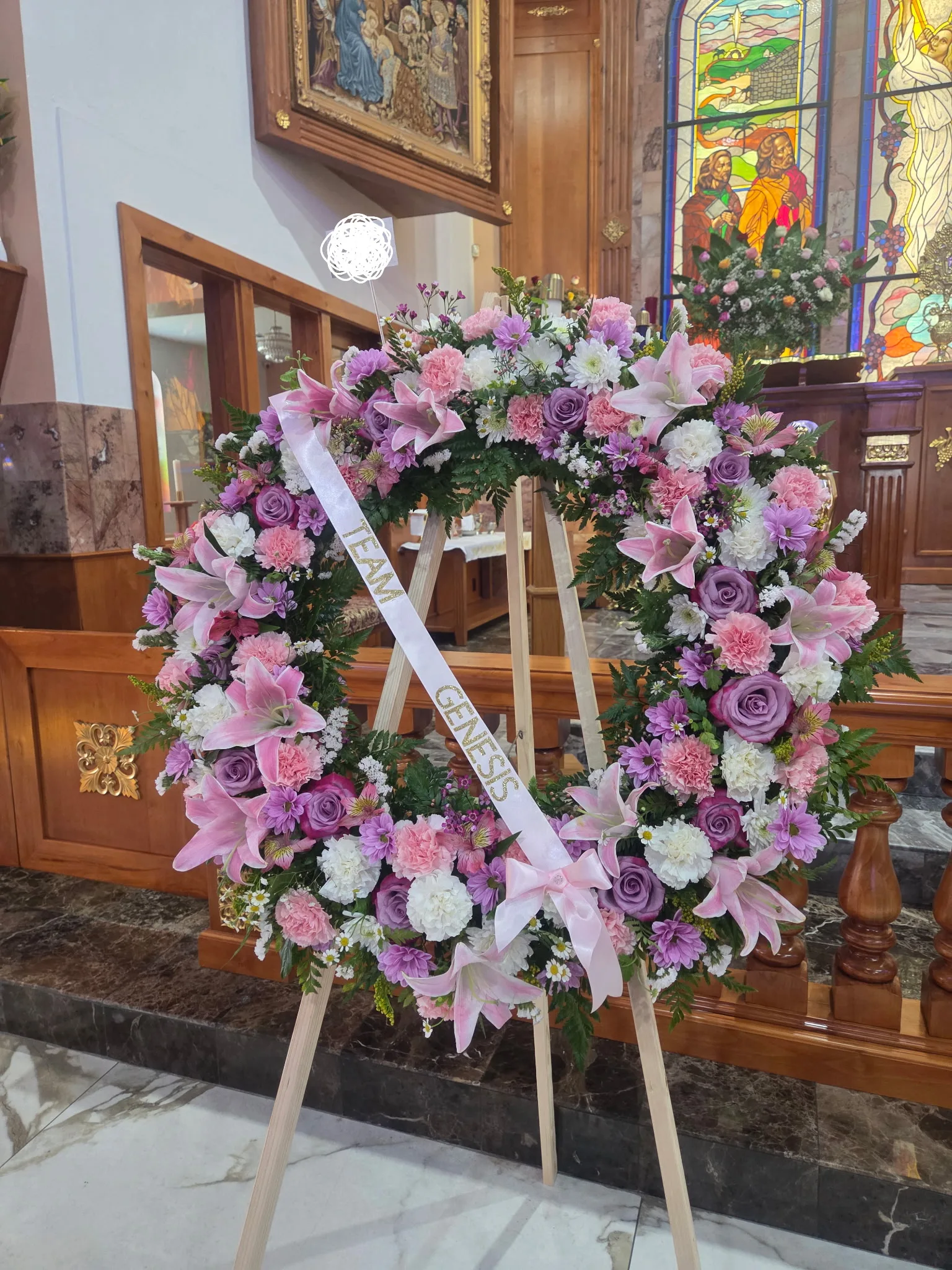 Pink/lavander wreath Pink/lavander wreath