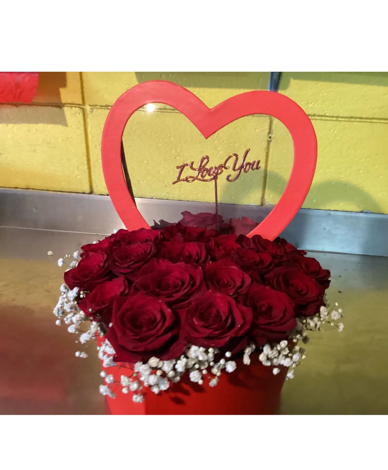 Fancy heart shape Roses in a heart shape