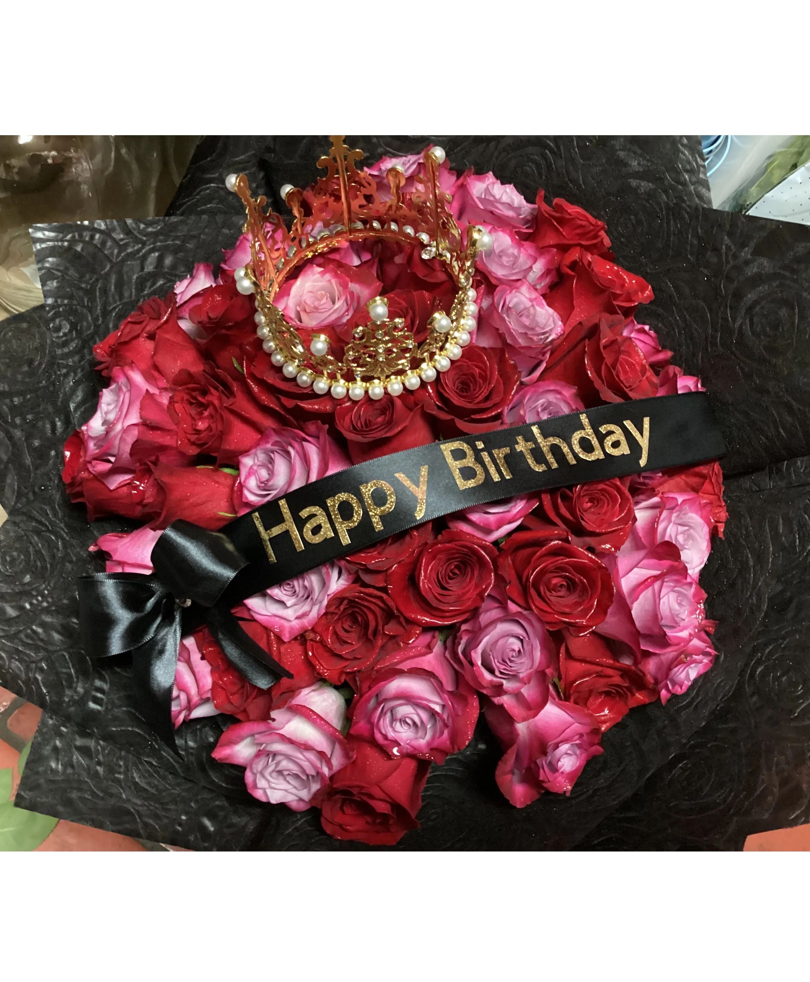 Bicolor roses Anniversary Ramo buchon